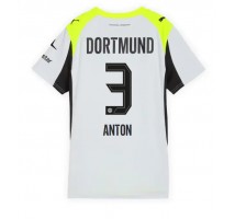 Borussia Dortmund Waldemar Anton #3 Koszulka Wyjazdowa damskie 2025-26 Krótki Rękaw